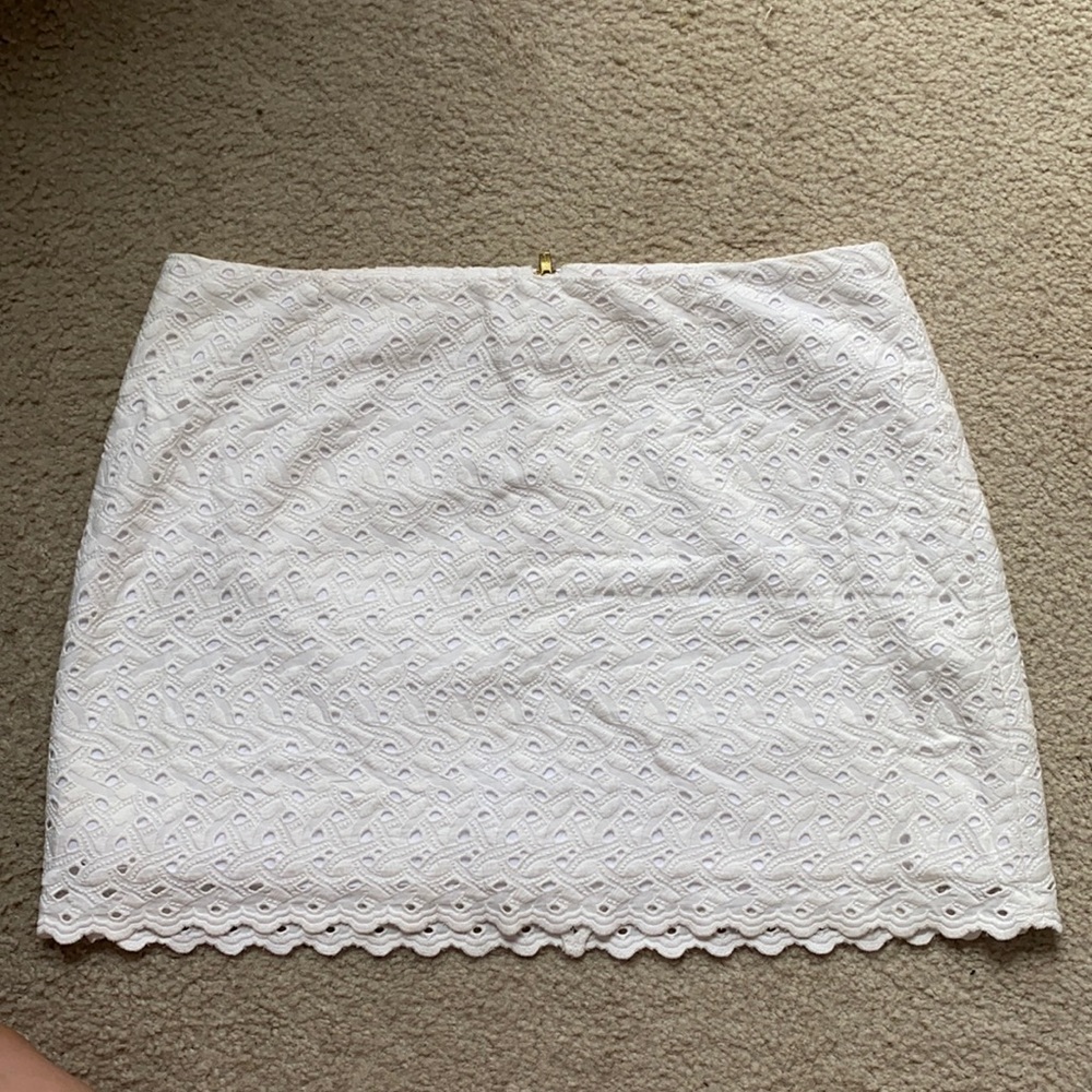 Lily Pulitzer White Mini Skirt